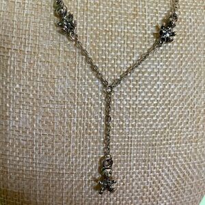 Silver Teddy Bear Charm Necklace